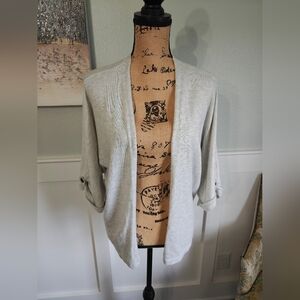 Staccato Light Gray/Cream Women's Cardigan S